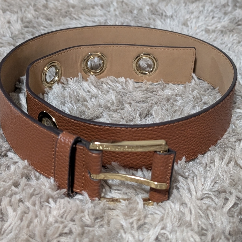 Michael Kors Genuine Leather Brown Belt – Size Large EUC